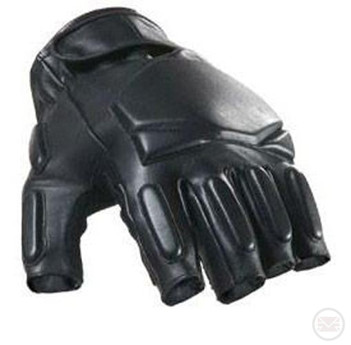 Half Fingered Tactical Leather Gloves - Large