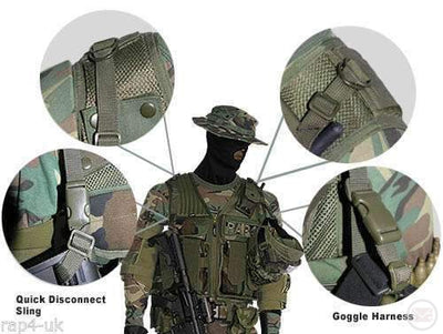 Paintball Goggles Harness Sling for Tactical Vest-Modern Combat Sports