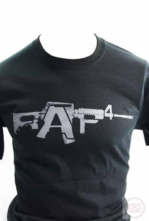 RAP4 Black M4 T-Shirt - Large-Modern Combat Sports