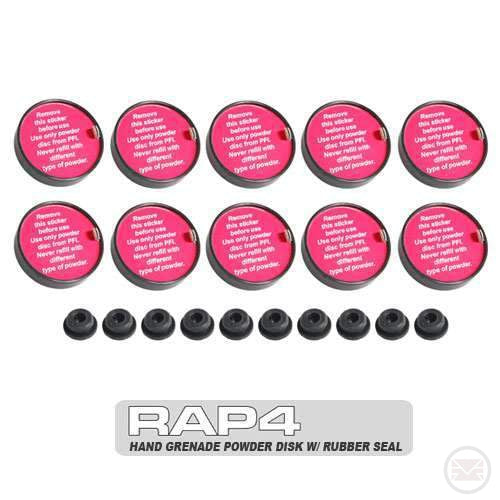 RAP4 Hand Grenade Powder Disk with Rubber Seal-Modern Combat Sports