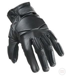 SWAT Tactical Leather Gloves (Regular - Black) Medium
