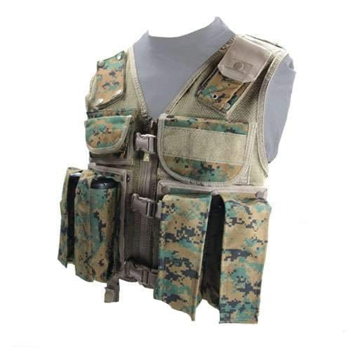 Tactical Ten Paintball Vest (Digital Camo) - Large Size
