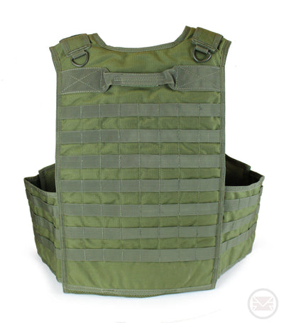 Olive Molle Plate Carrier for Paintball and Airsoft 