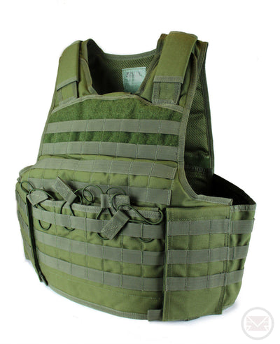 Large Olive Modular Vest For Heavy Gunners