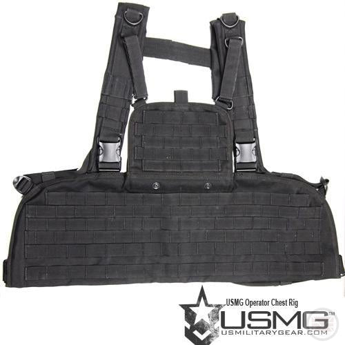 USMG Operator Chest Rig (Black)-Modern Combat Sports