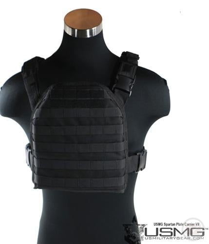 USMG Spartan Plate Carrier VII (SPC7) (Black)-Modern Combat Sports