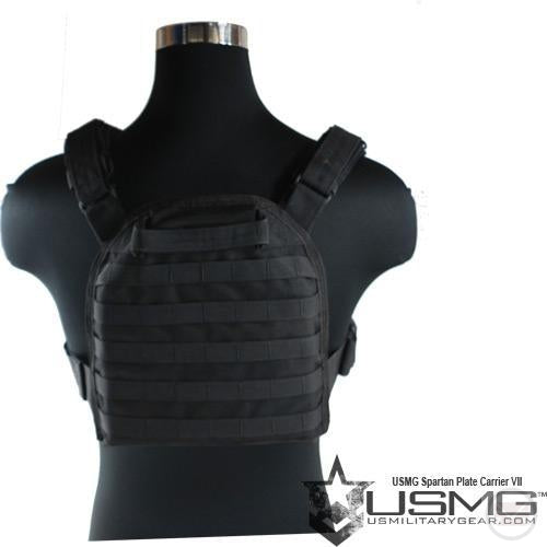 USMG Spartan Plate Carrier VII (SPC7) (Black)-Modern Combat Sports