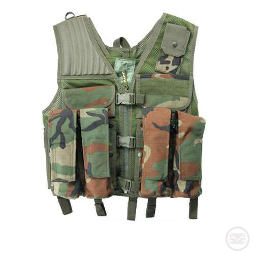 USMG Strikeforce Camo Tactical Vest Designed for Paintball and Airsoft-Modern Combat Sports