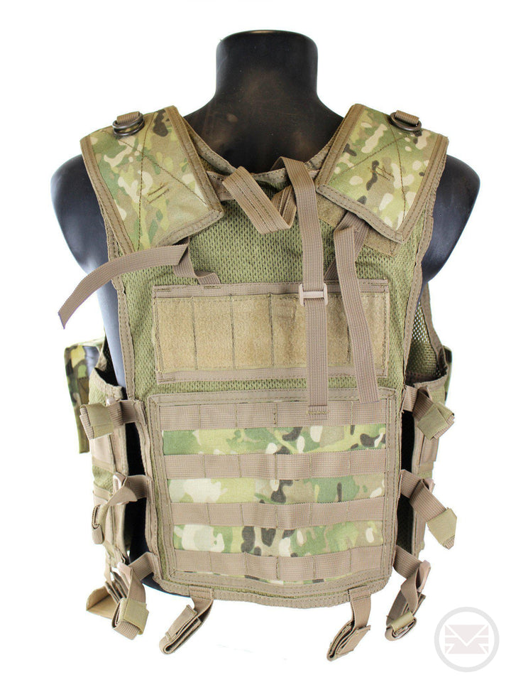 USMG Strikeforce Camo Tactical Vest Designed for Paintball and Airsoft-Modern Combat Sports