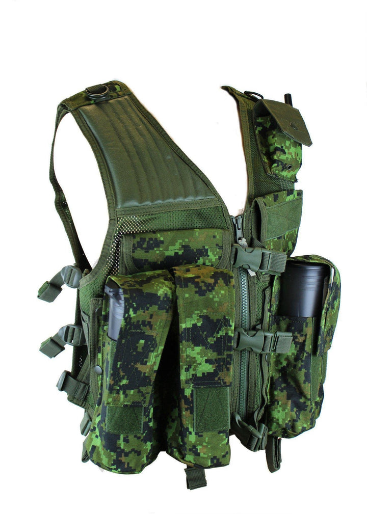 USMG Strikeforce Camo Tactical Vest Designed for Paintball and Airsoft-Modern Combat Sports