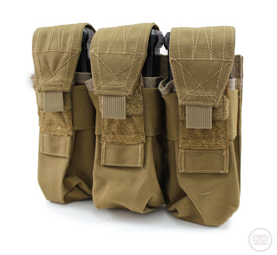 USMG Universal Triple Magazine Pouch MOLLE - Coyote Tan-Modern Combat Sports
