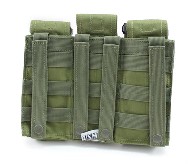 USMG Universal Triple Magazine Pouch MOLLE - Olive Drab-Modern Combat Sports
