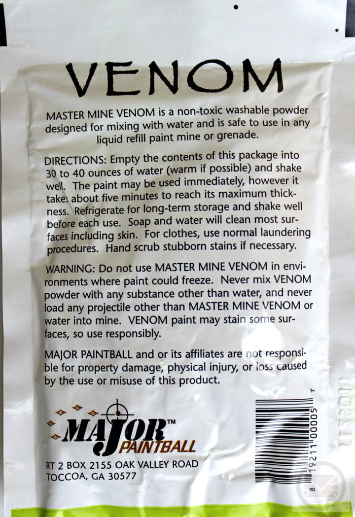 Venom Paint Mix - For Paintball Mines and Paintball Grenades-Modern Combat Sports