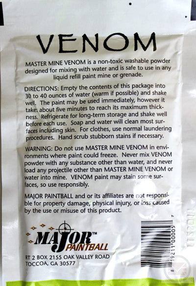 Venom Paint Mix - For Paintball Mines and Paintball Grenades-Modern Combat Sports